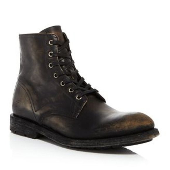 New! Frye Men's Bowery Leather Lace-Up Boots 11.5 D Model 3480708 DD302 - Picture 1 of 9